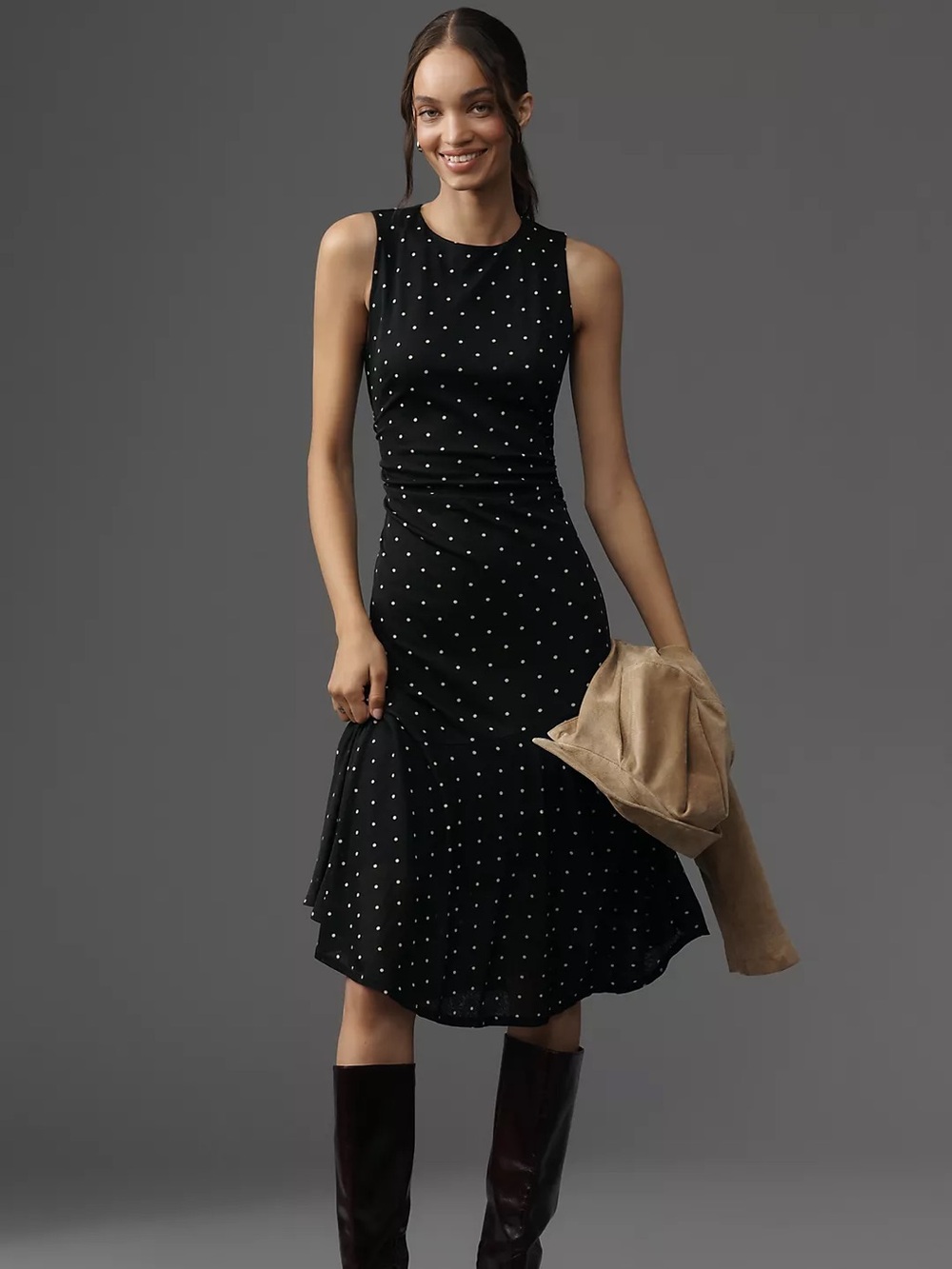 RAILS daija dress in black polka dots